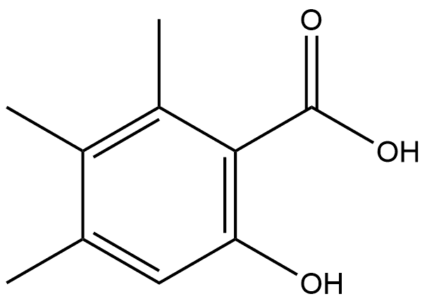 6-Hydroxy-2,3,4-trimethylbenzoic acid Structure