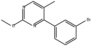 4-(3-BROMOPHENYL)-2-METHOXY-5-METHYLPYRIMIDINE 结构式