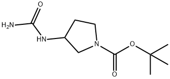 tert-butyl 
3-(carbamoylamino)pyrrolidine-1-carboxylate Structure