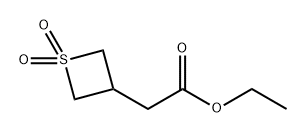 3-Thietaneacetic acid, ethyl ester, 1,1-dioxide Structure