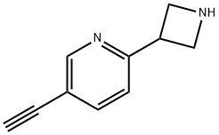 Pyridine, 2-(3-azetidinyl)-5-ethynyl- 结构式