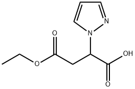 Butanedioic acid, 2-(1H-pyrazol-1-yl)-, 4-ethyl ester Struktur