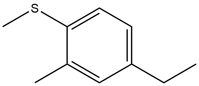 4-Ethyl-2-methyl-1-(methylthio)benzene Structure