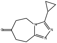 3-CYCLOPROPYL-5,6,8,9-TETRAHYDRO-7H-[1,2,4]TRIAZOLO[4,3-A]AZEPIN-7-ONE 结构式