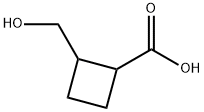 2-(羟甲基)环丁烷-1-羧酸 结构式