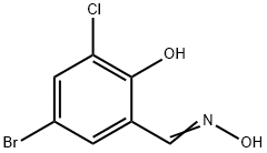 5-溴-3-氯-2-羟基苯甲醛肟 结构式