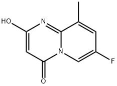 4H-Pyrido[1,2-a]pyrimidin-4-one, 7-fluoro-2-hydroxy-9-methyl- Structure