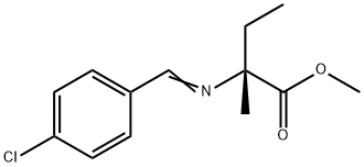 Isovaline, N-[(4-chlorophenyl)methylene]-, methyl ester 结构式