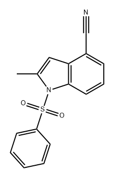 1H-Indole-4-carbonitrile, 2-methyl-1-(phenylsulfonyl)- Structure