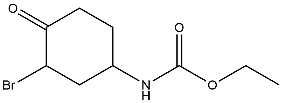 ethyl (3-bromo-4-oxocyclohexyl)carbamate Structure