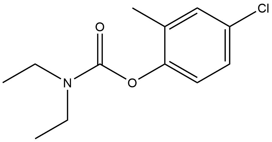 4-Chloro-2-methylphenyl N,N-diethylcarbamate 结构式