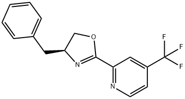 (S)-4-苄基-2-(4-(三氟甲基)吡啶-2-基)-4,5-二氢恶唑, 1831829-87-8, 结构式