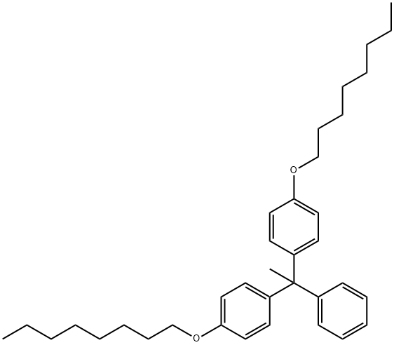 Benzene, 1,1'-(1-phenylethylidene)bis[4-(octyloxy)-|1,1′-(1-苯亚乙基)双[4-(辛氧基)苯]