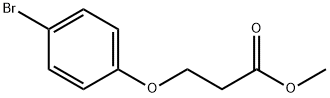 Propanoic acid, 3-(4-bromophenoxy)-, methyl ester Structure
