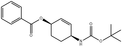 Carbamic acid, [4-(benzoyloxy)-2-cyclohexen-1-yl]-, 1,1-dimethylethyl ester, (1S-cis)- (9CI) Structure