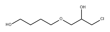 4-(3-氯-2-羟丙氧基)丁醇, 18371-75-0, 结构式