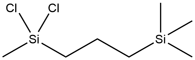 3-(二氯甲基硅基)三甲基硅烷, 18387-42-3, 结构式