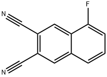 2,3-Naphthalenedicarbonitrile, 5-fluoro- Struktur