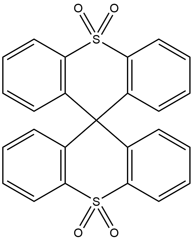 9,9'-spirobi[thioxanthene]-10,10,10',10'-tetraoxide Structure
