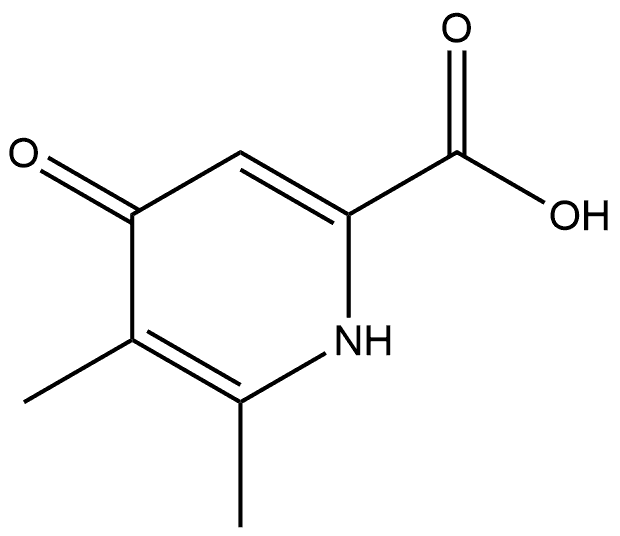 1,4-Dihydro-5,6-dimethyl-4-oxo-2-pyridinecarboxylic acid Structure