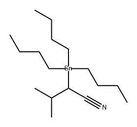 Butanenitrile, 3-methyl-2-(tributylstannyl)- Structure