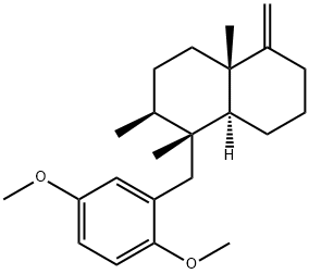 Naphthalene, 1-[(2,5-dimethoxyphenyl)methyl]decahydro-1,2,4a-trimethyl-5-methylene-, (1R,2S,4aS,8aS)-