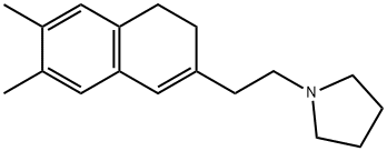 Pyrrolidine, 1-[2-(3,4-dihydro-6,7-dimethyl-2-naphthalenyl)ethyl]- Structure