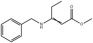 2-Pentenoic acid, 3-[(phenylmethyl)amino]-, methyl ester Struktur