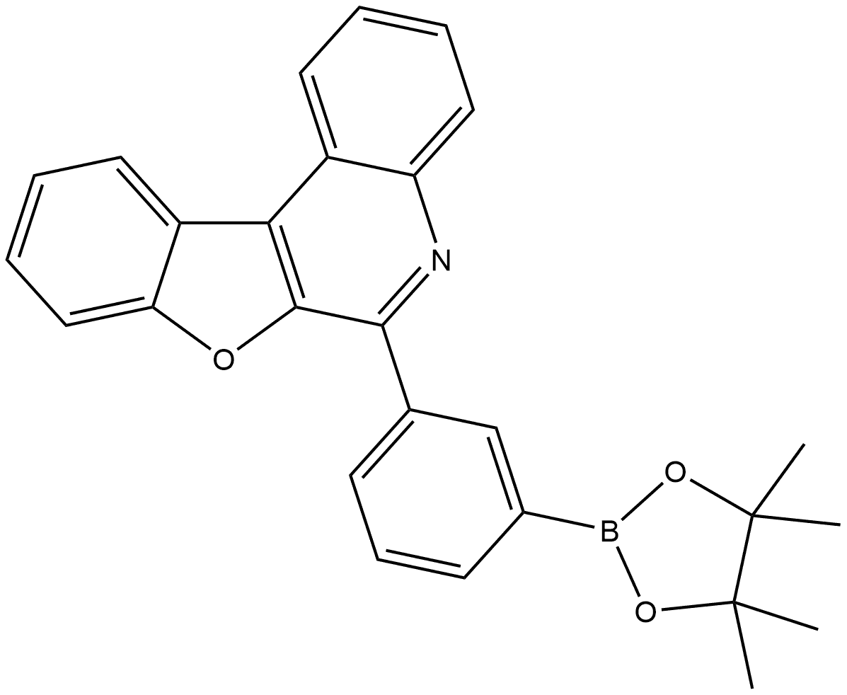 6-[3-(4,4,5,5-Tetramethyl-1,3,2-dioxaborolan-2-yl)phenyl]benzofuro[2,3-c]quinoline Structure