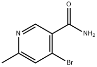 4-溴-6-甲基吡啶-3-甲酰胺, 1849307-86-3, 结构式