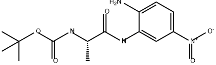 Carbamic acid, N-[(1S)-2-[(2-amino-5-nitrophenyl)amino]-1-methyl-2-oxoethyl]-, 1,1-dimethylethyl ester
