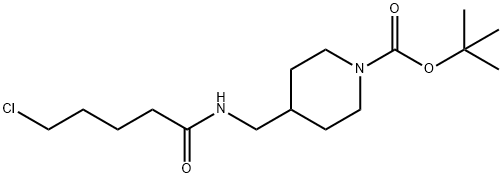1-Piperidinecarboxylic acid, 4-[[(5-chloro-1-oxopentyl)amino]methyl]-, 1,1-dimethylethyl ester