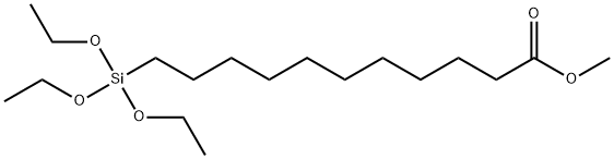 Undecanoic acid, 11-(triethoxysilyl)-, methyl ester Structure