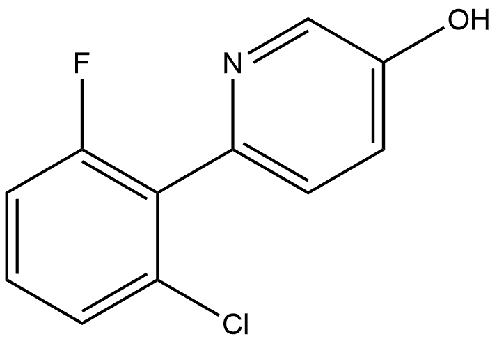 6-(2-Chloro-6-fluorophenyl)-3-pyridinol 结构式