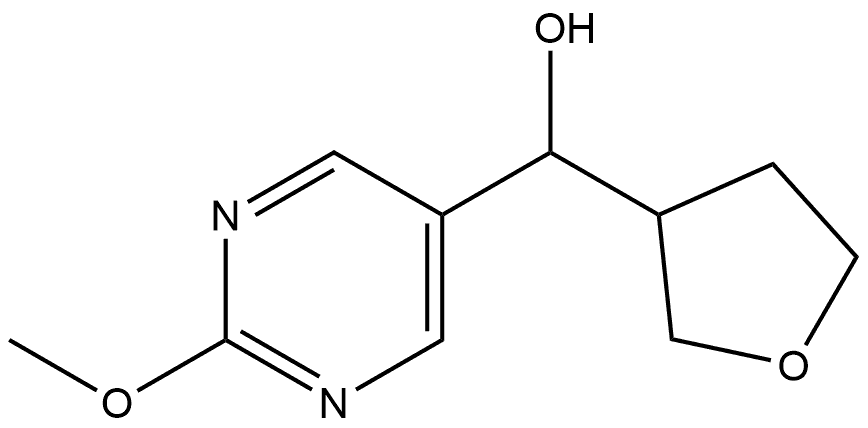 2-Methoxy-α-(tetrahydro-3-furanyl)-5-pyrimidinemethanol Structure