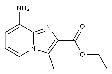 Imidazo[1,2-a]pyridine-2-carboxylic acid, 8-amino-3-methyl-, ethyl ester Structure