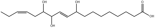 10,15-Octadecadienoic acid, 9,12,13-trihydroxy-, (10E,15Z)- Structure