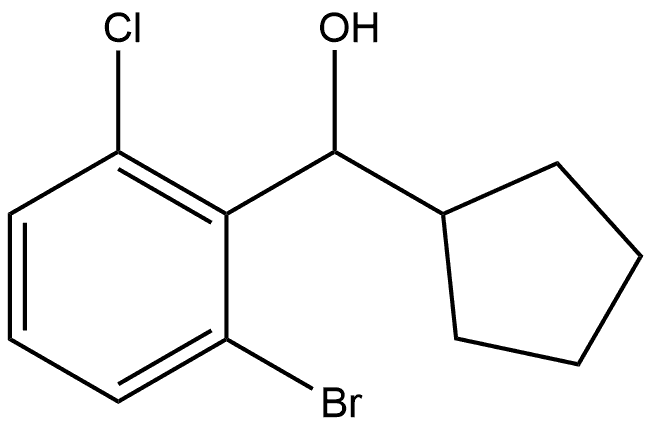 2-Bromo-6-chloro-α-cyclopentylbenzenemethanol Structure