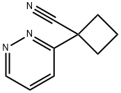 Cyclobutanecarbonitrile, 1-(3-pyridazinyl)- Structure