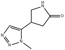 4-(1-methyl-1H-1,2,3-triazol-5-yl)pyrrolidin-2-one 结构式