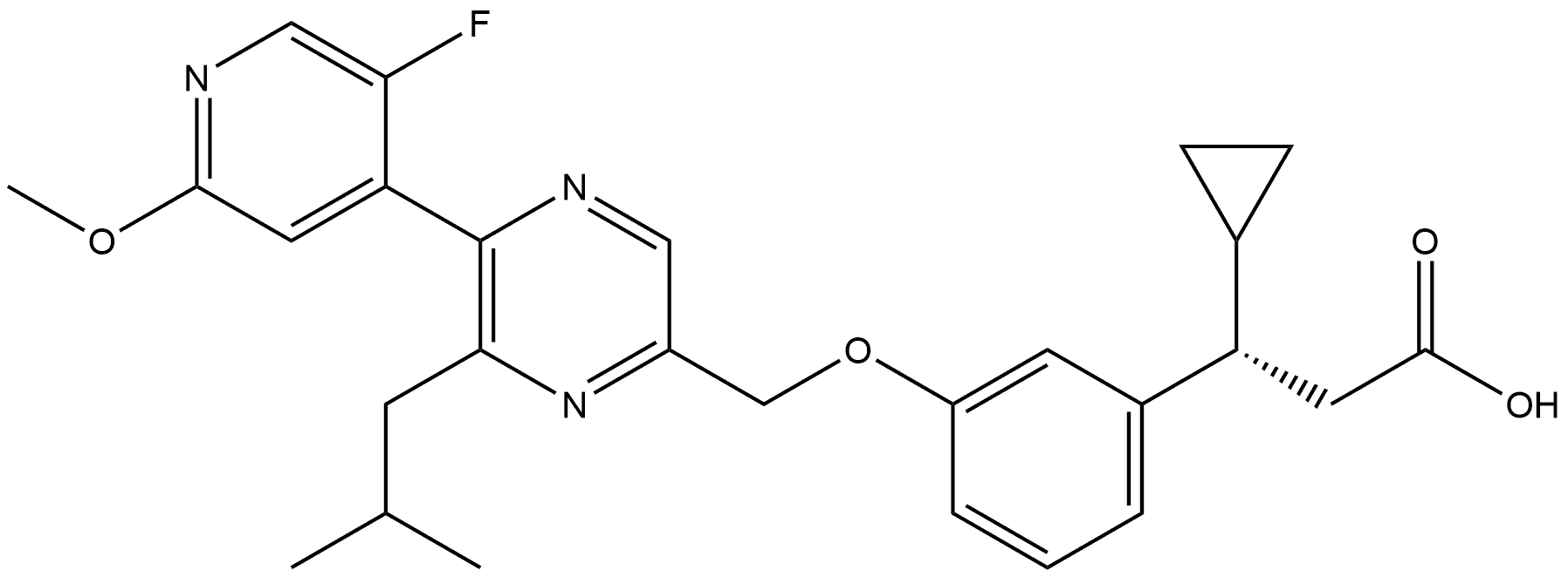 GPR40 AGONIST 1, 1853982-41-8, 结构式