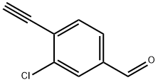 3-氯-4-乙炔基苯甲醛,1856380-11-4,结构式