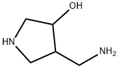3-Pyrrolidinol, 4-(aminomethyl)- Structure