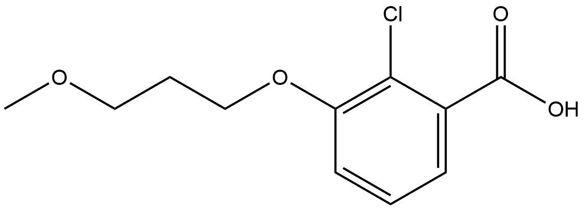 2-Chloro-3-(3-methoxypropoxy)benzoic acid Structure