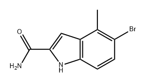 1H-Indole-2-carboxamide, 5-bromo-4-methyl- Structure