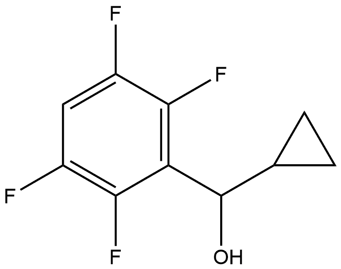 cyclopropyl(2,3,5,6-tetrafluorophenyl)methanol 结构式