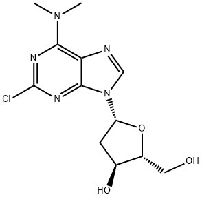 2-Chloro-N6,N6-dimethyl-2’-deoxyadenosine 结构式