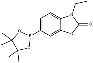 3-Ethyl-6-(4,4,5,5-tetramethyl-1,3,2-dioxaborolan-2-yl)benzo[d]oxazol-2(3H)-one Structure