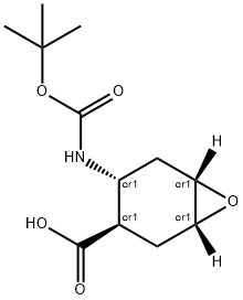 (1S*,3S*,4S*,6R*)-4-{[(tert-Butoxy)carbonyl]amino}-7-oxabicyclo[4.1.0]heptane-3-carboxylic acid|