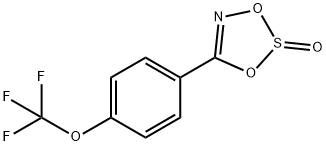 5-(4-Trifluoromethoxyphenyl)-1,3,2,4-dioxathiazole 2-oxide 结构式